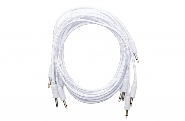 Erica Synths Eurorack patch cables 90cm, 5 pcs white