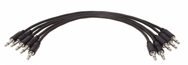 Erica Synths Eurorack patch cables 30cm, 5 pcs black