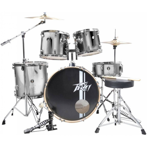 PEAVEY PV 5PC Drum Set Silver