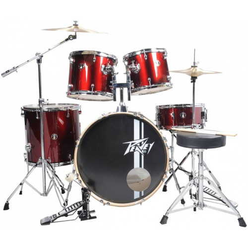 PEAVEY PV 5PC Drum Set Wine Red