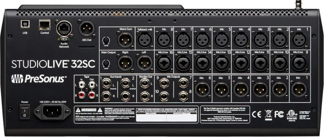 Presonus StudioLive 32SC фото-3 Presonus StudioLive 32SC фото-3