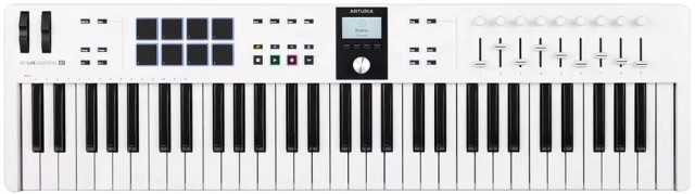 Arturia KeyLab Essential 61 MK3 White - фото1 Arturia KeyLab Essential 61 MK3 White - фото1
