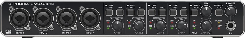 Behringer UMC404HD - фото1 Behringer UMC404HD - фото1