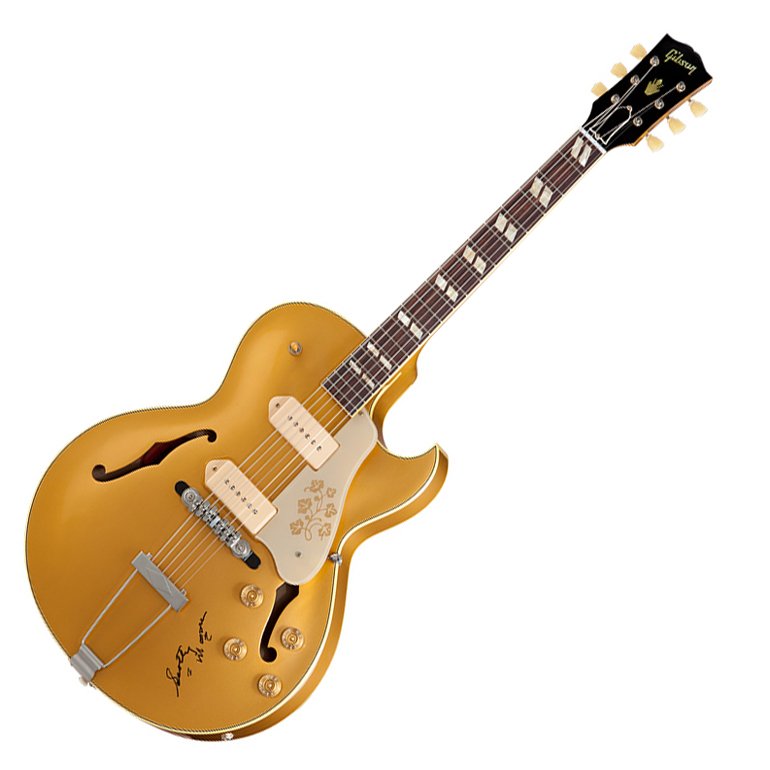 Полуакустическая электрогитара Gibson Memphis ES295 SCOTTY MOORE 1952 BULLION GOLD