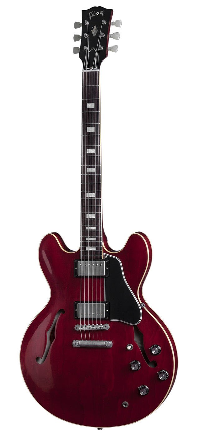 Полуакустическая электрогитара Gibson Memphis ES-335 TDC 1963 SIXTIES LEFTY 2015 CHERRY