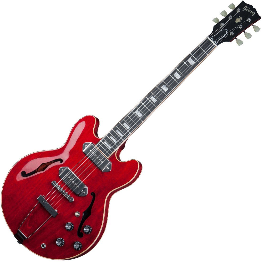 Полуакустическая электрогитара Gibson Memphis ES-390 with Nickel P90 Sixties Ch 2015