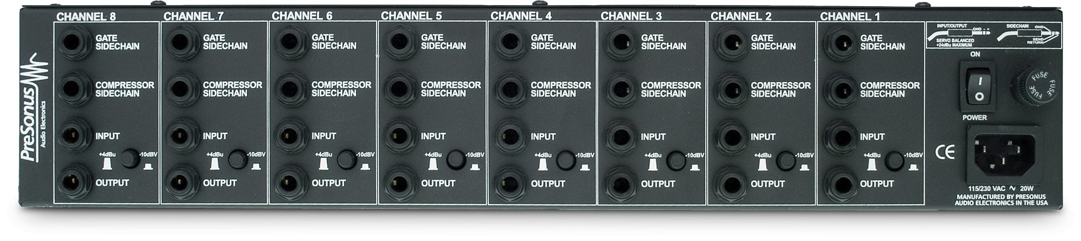 Профессиональный многоканальный компрессор/ лимитер/гейт PreSonus ACP88
