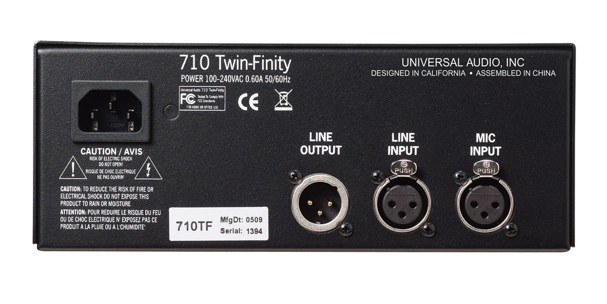 , ,   UNIVERSAL AUDIO 710 Twin-Finity