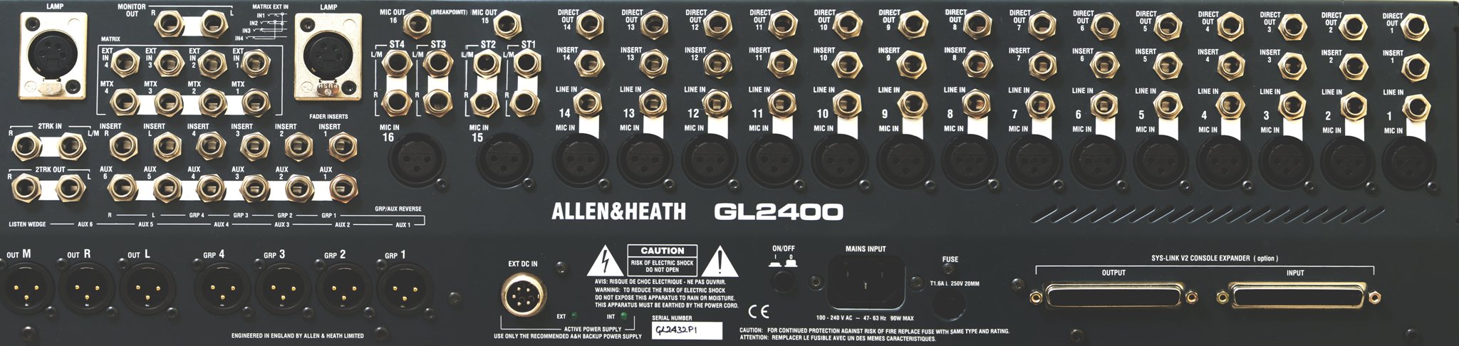 Аналоговый микшер Allen & Heath GL2400-16