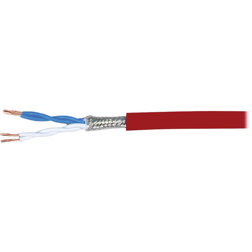 Кабель в нарезку CANARE L-2T2S Twisted Pair Microphone Bulk Cable RED