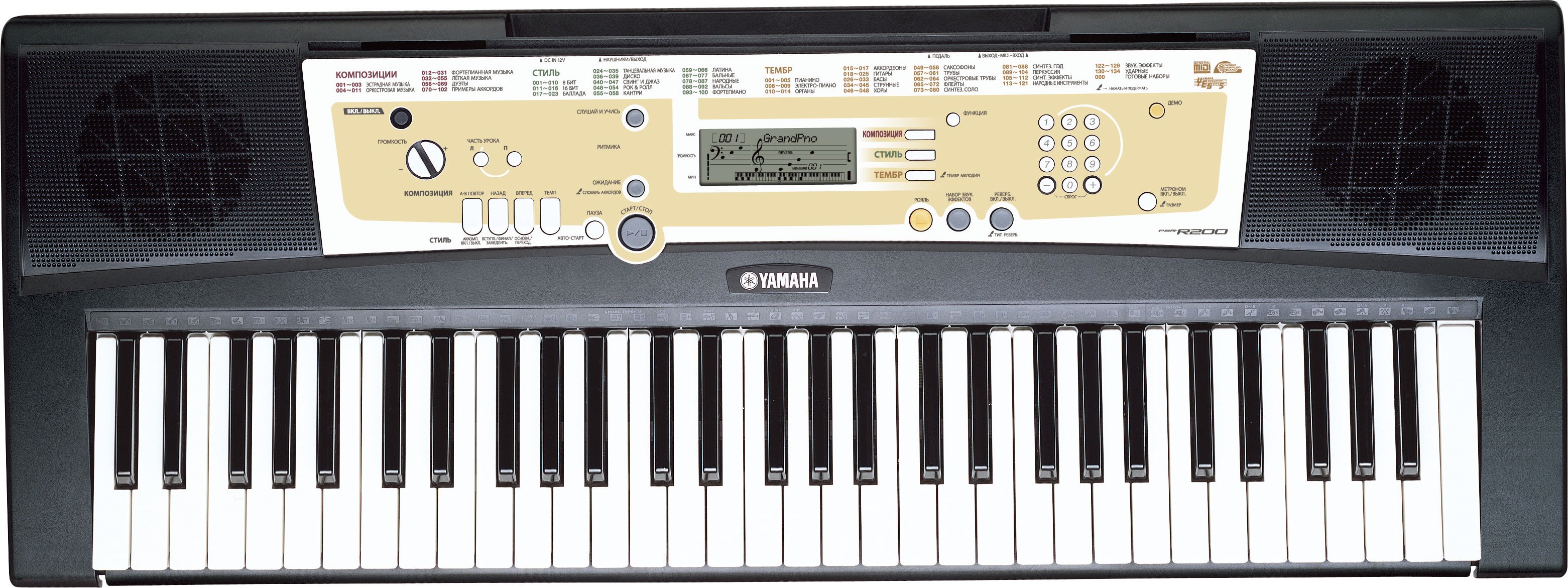 Интерактивный синтезатор Yamaha PSR-R200