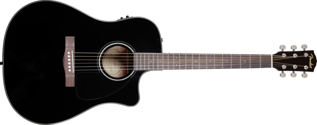 Акустическая гитара Fender CD-60SCE Black