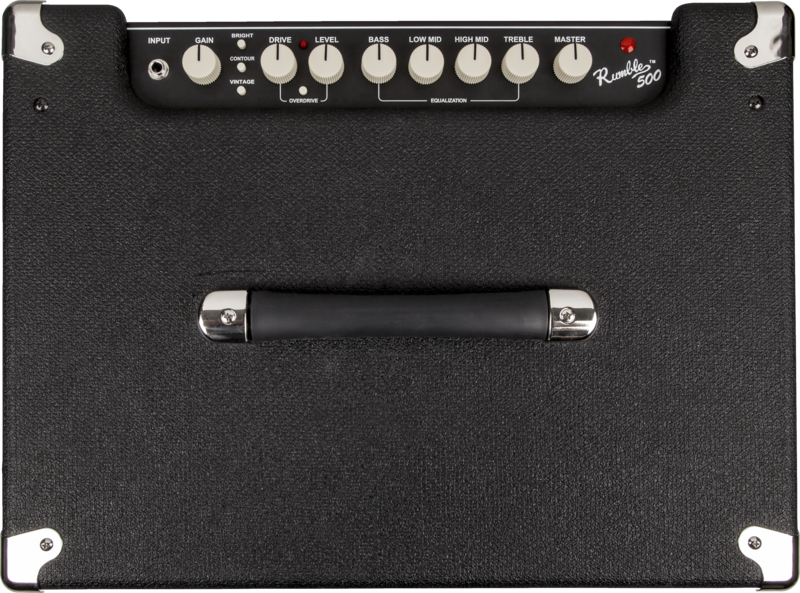 Гитарный комбо усилитель Fender Rumble 500 (V3), Black/Silver