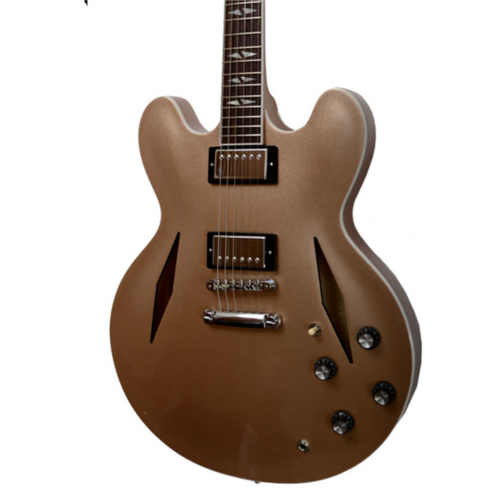 Полуакустическая электрогитара Gibson Memphis Dave Grohl ES-335 Metallic Gold