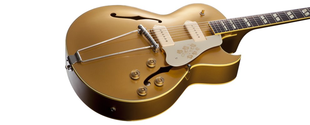 Полуакустическая электрогитара Gibson Memphis ES295 1952 BULLION GOLD