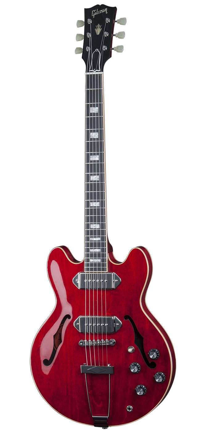 Полуакустическая электрогитара Gibson Memphis ES390 FIGURED ANTIQUE RED
