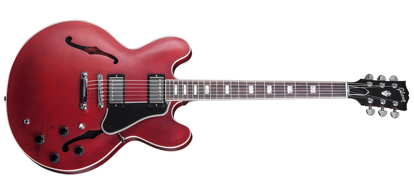 Полуакустическая электрогитара Gibson Memphis ES-335 Satin Faded Cherry 2015