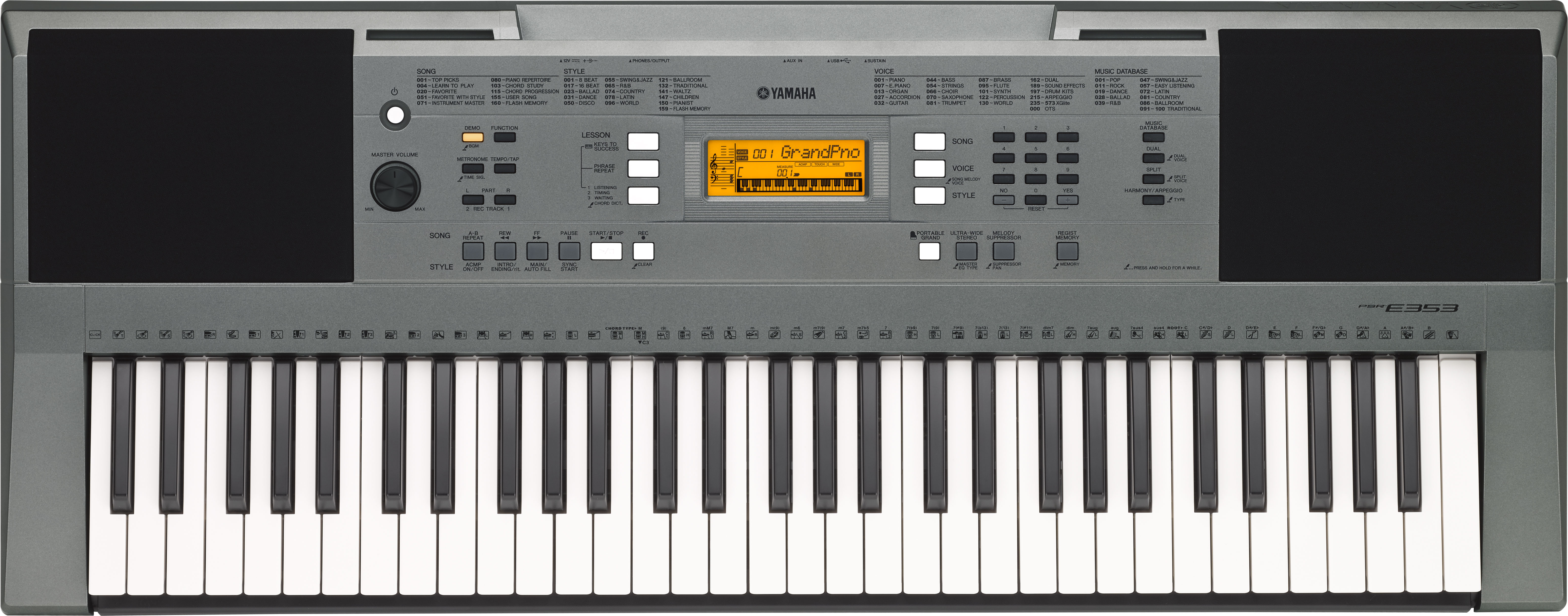 Интерактивный синтезатор Yamaha PSR-E353