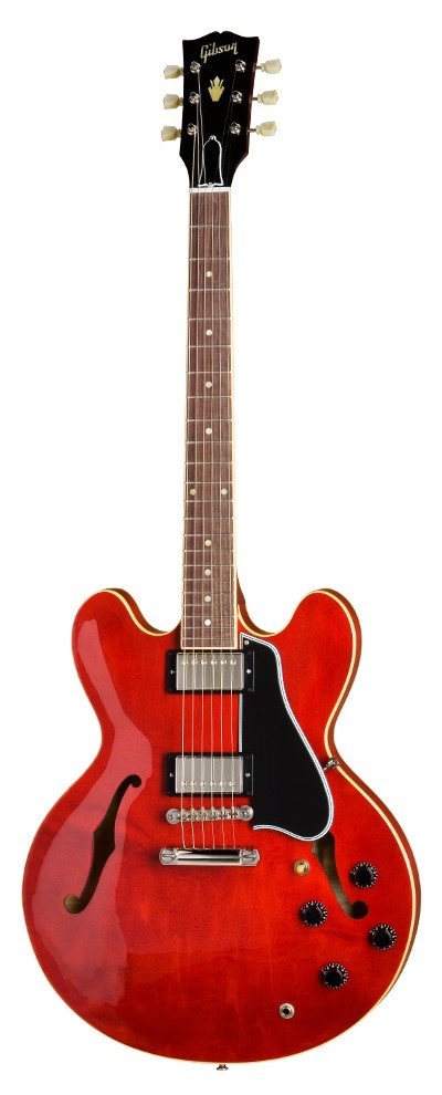 Полуакустическая электрогитара Gibson Memphis ES335 Dot Fat-Neck - Antique Red