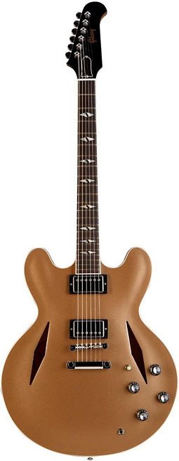 Полуакустическая электрогитара Gibson Memphis Dave Grohl ES-335 Metallic Gold