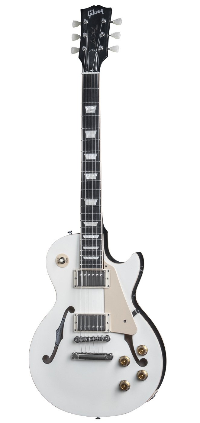 Полуакустическая электрогитара Gibson Memphis ES-LP White Top, Classic White 2015