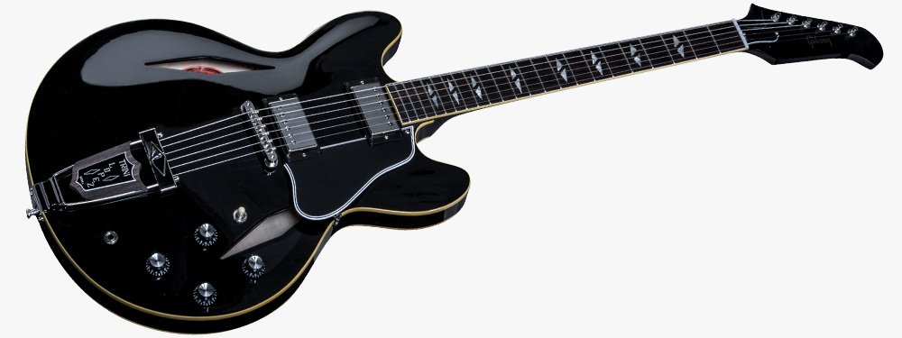 Полуакустическая электрогитара Gibson Memphis ES-335 Trini Lopez Ebony 2015