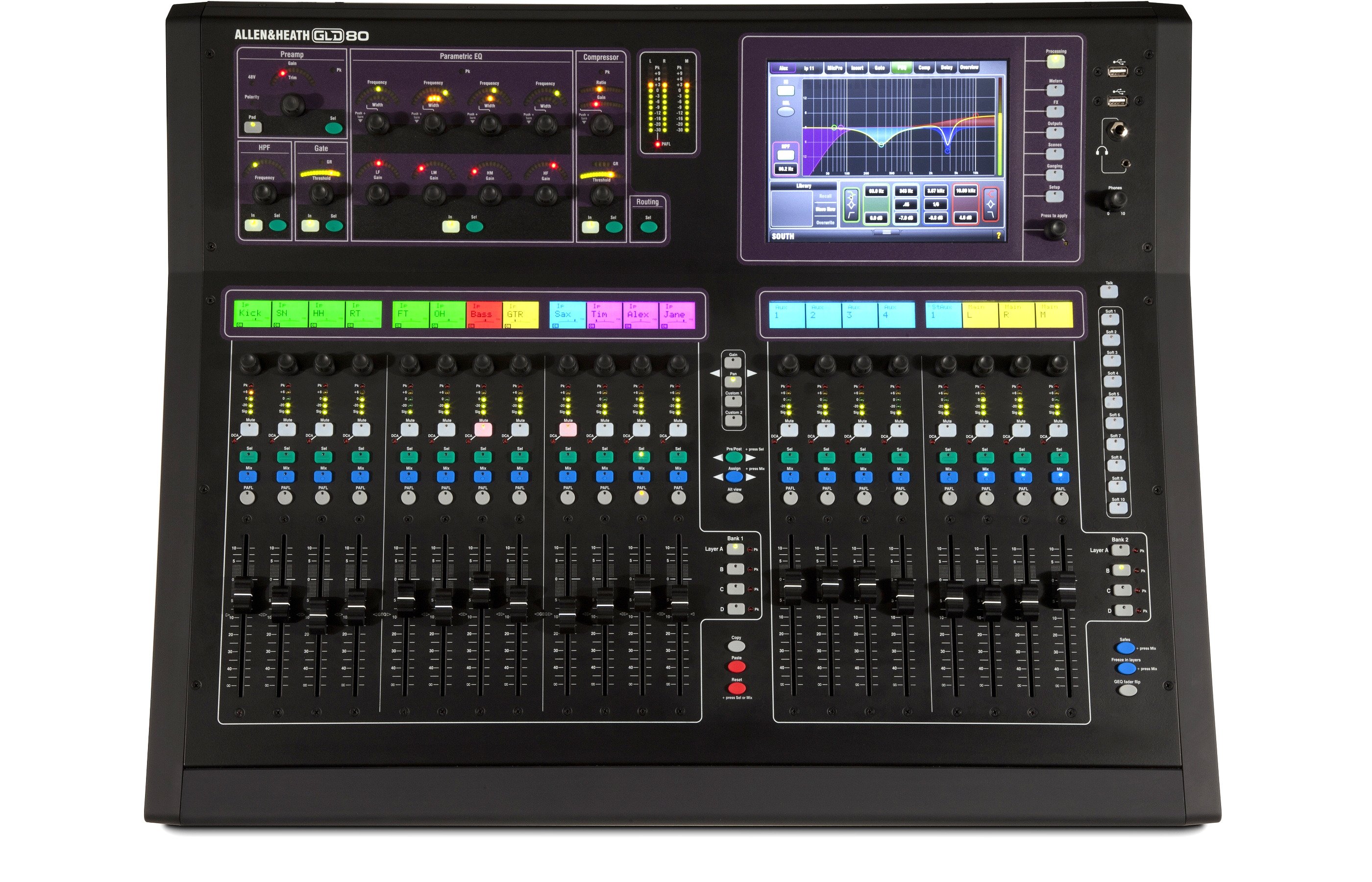 Цифровой микшер Allen & Heath GLD-080 фото-3