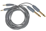 Verbos Electronics Adapter Cable 3,5 - 6,3mm 150cm (2-Pack) grey