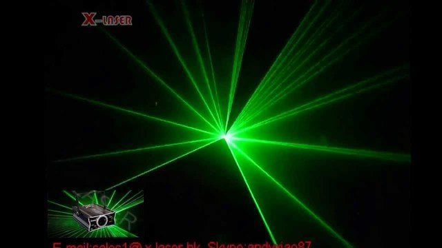 X-Laser Лазер X-sbg 300, 50мВт зеленый лазер (G: 532NM 50MW), авто, звуковая активация, DMX