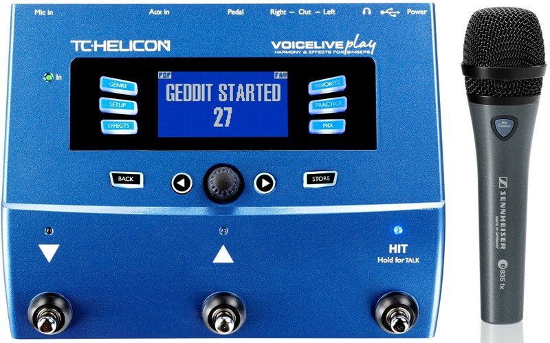   TC Helicon VoiceLive Play with Sennheiser e 835 fx